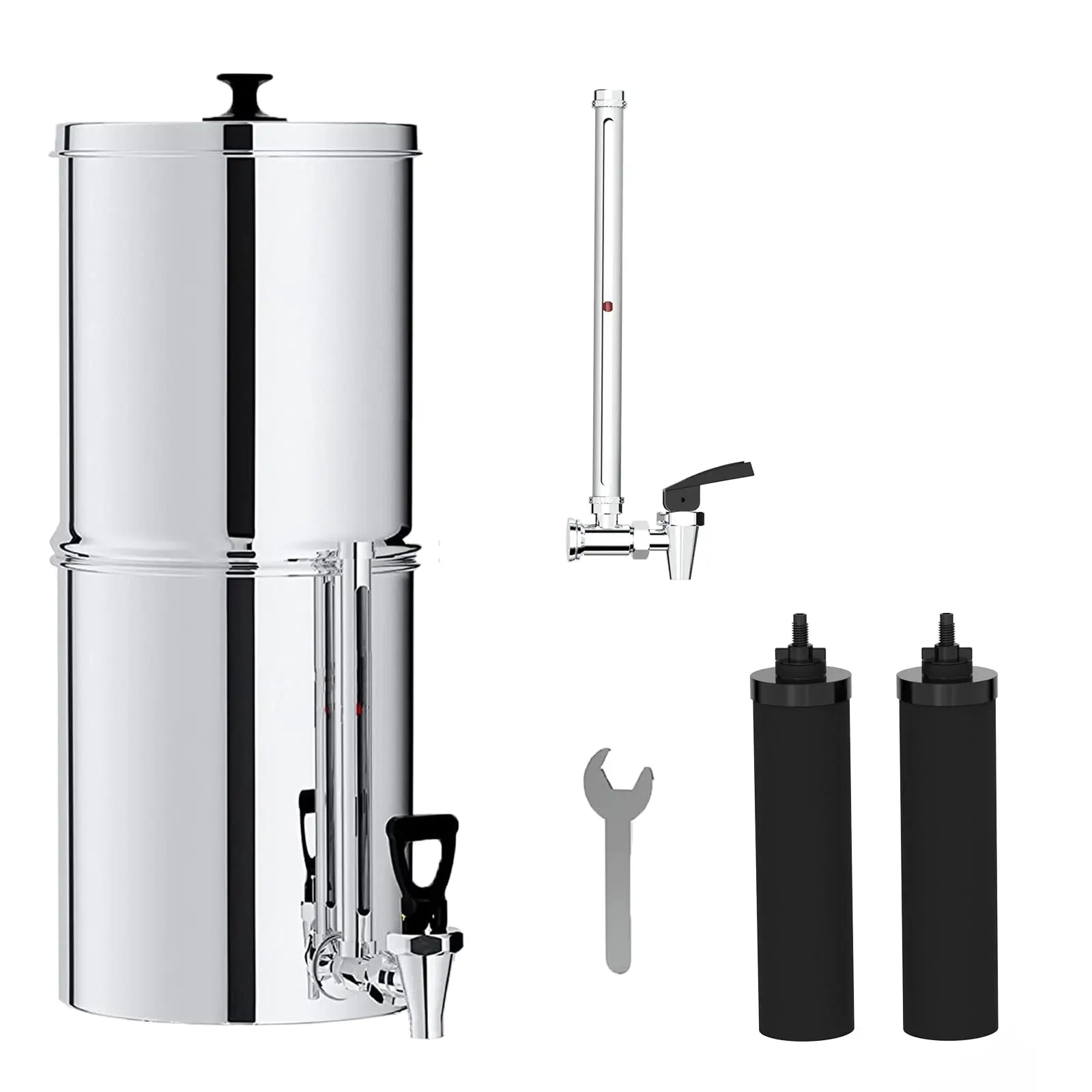 Water Ss 304 Gravity Multi Stage Purifier 8 Stage Water Filter can remove Fluoride Filter system