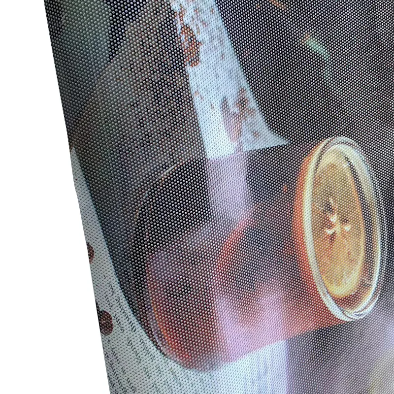 Wholesale price customized logo digital printing durable one way vision glass sticker