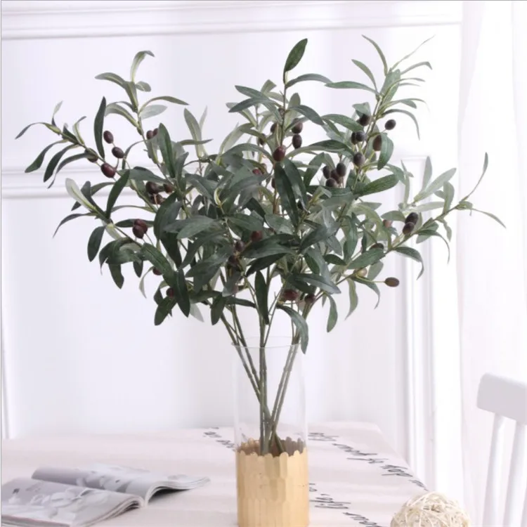 Photography studio office indoor and outdoor decoration with olives 77cm olive tree artificial
