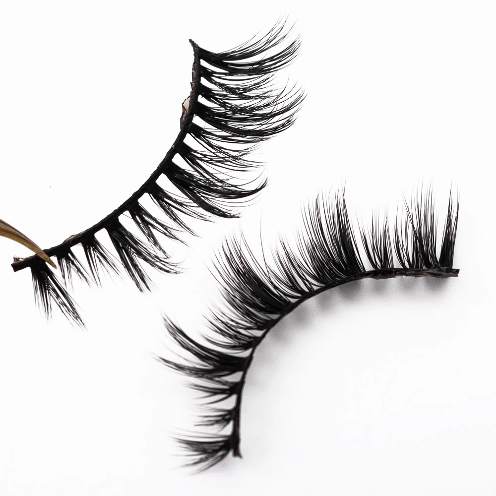 Fluffy False Lashes Wholesale Full Strip Eyelashes Custom Packaging Beauty Silk Strip Lashes