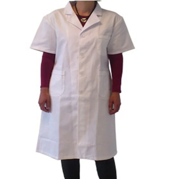 
Unisex Lab Coat Uniform Slim Workwear Uniform Beauty Workwear Health Service Scrubs Coat White Lab Coat 