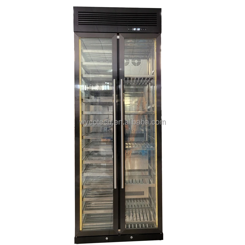 3 Side Glass Display Cooler Upright Showcase For Wine & Beverage Cooler with Cooling System and Compressor Wine Display Cabinet