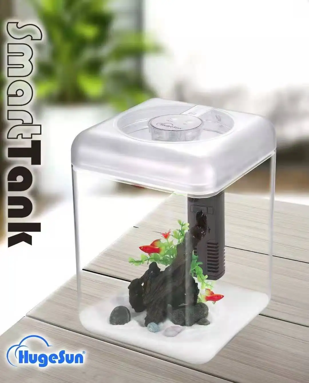 
Aquarium Fish Tank Acrylic plastic Safetyk Desktop small USB5V 