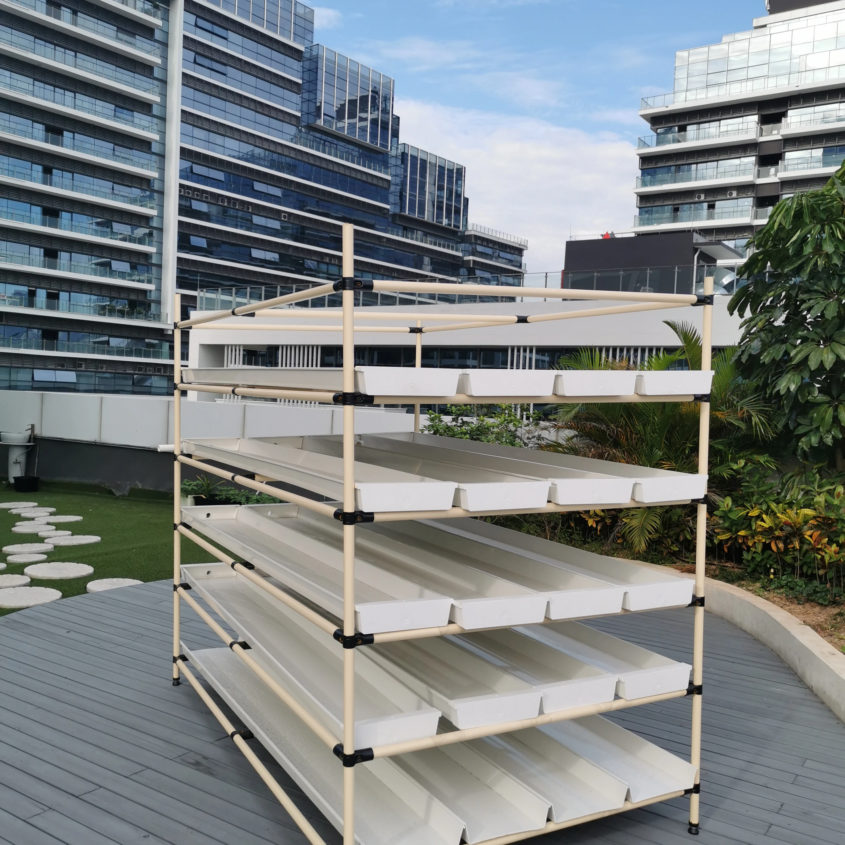 Fully automatic hydroponics fodder system cow feed hydroponic fodder grass system growing  hydroponic fodder machine