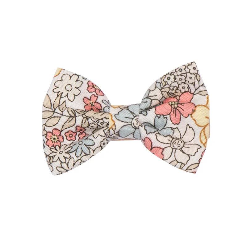 Korean girl hair accessories ribbon lace pearl kid hair clips set baby mini hair bow clips