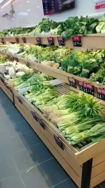 Supermarket shelves fruit and vegetable rack multilayer display shelves