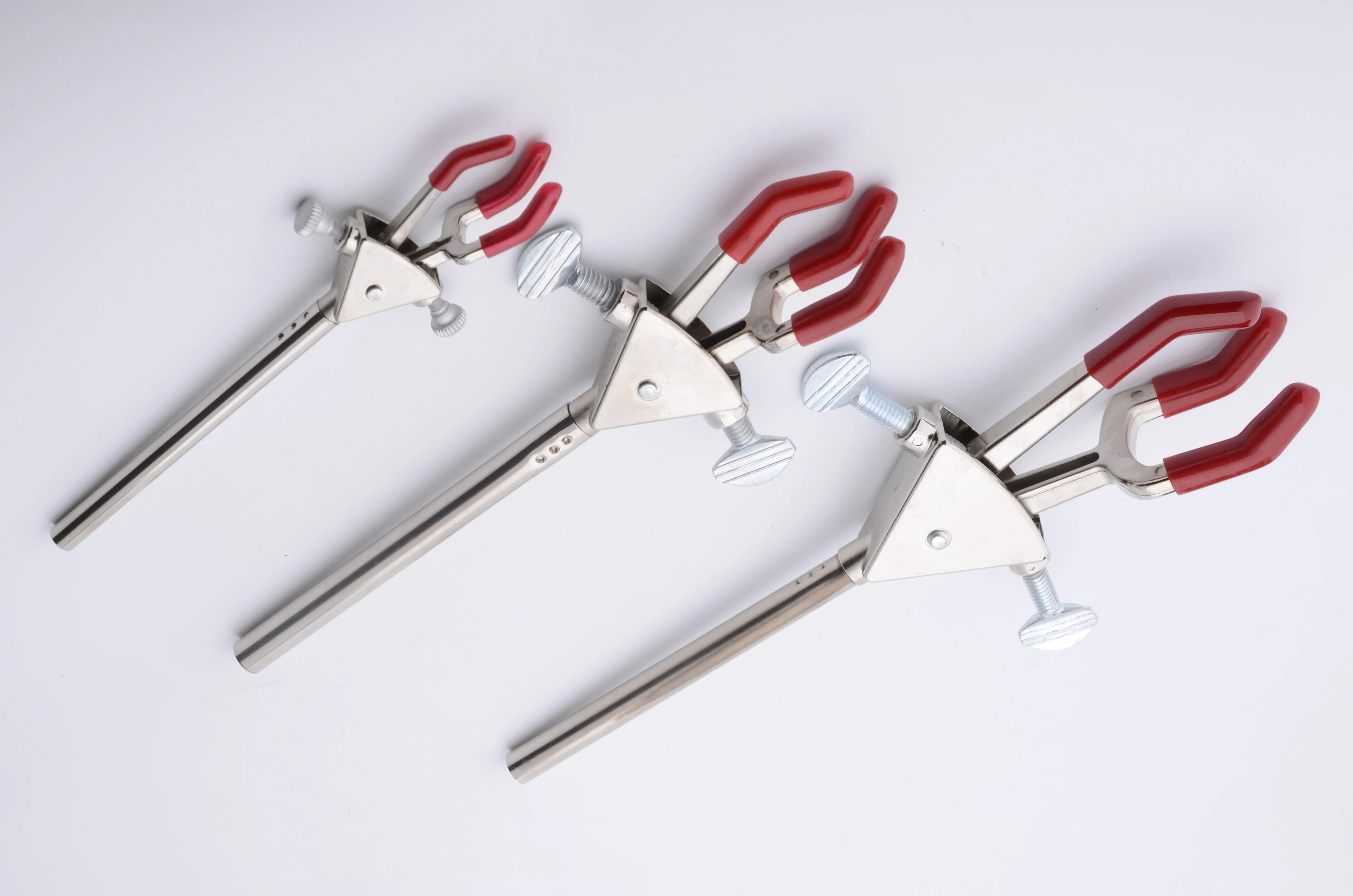 Трехзубчатые Двойные Регулируемые гибкие широкодиапазонные удлинительные стержни лабораторные средние зажимы