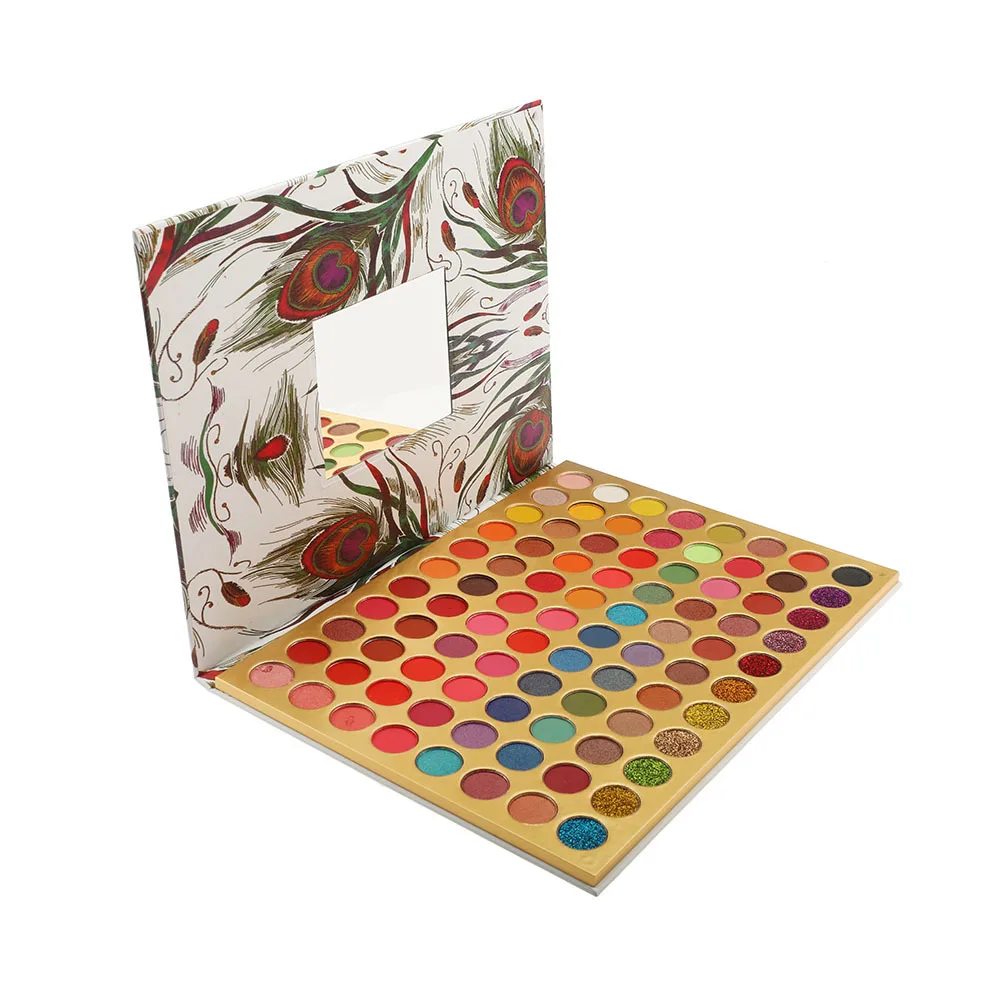 OEM 80 Colors High Pigment Eyeshadow Palette Custom Logo Eyeshadow Pallet