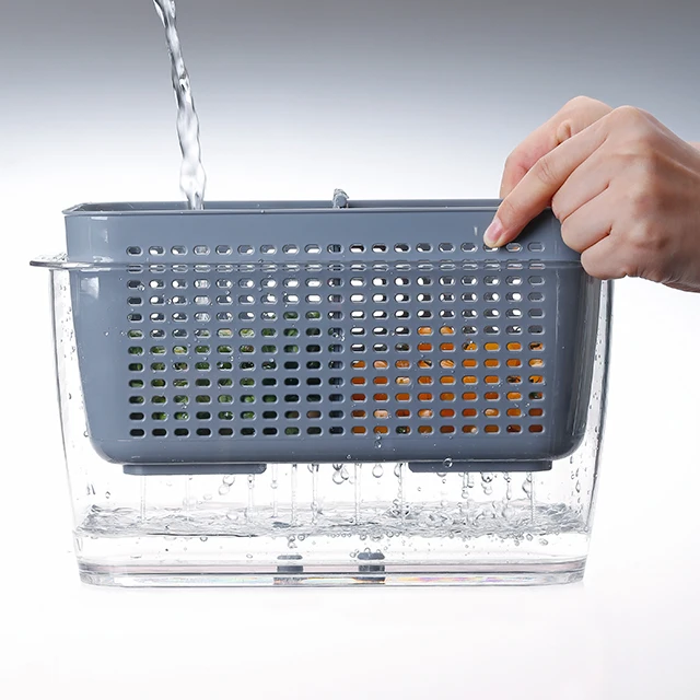 
SHIMOYAMA kitchen accessories set vegetable storage plastic pasta basket boxes for kitchen 