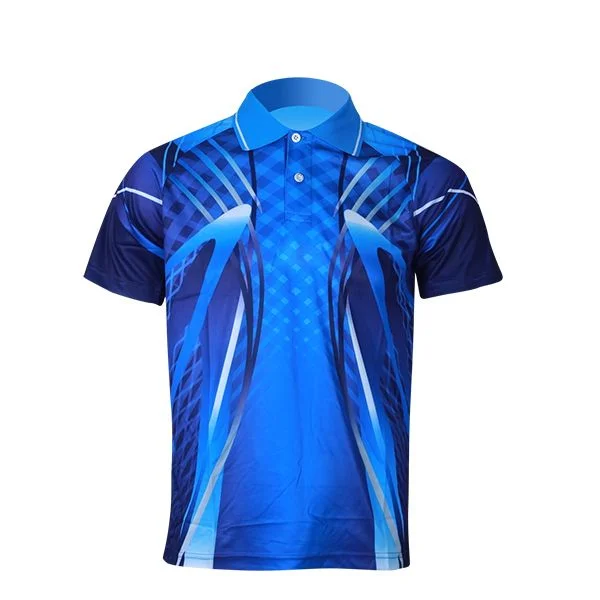 Custom Logo Quick Dry Polyester Sport Polo Shirts Men All Over Printing Sublimation Polo Shirts