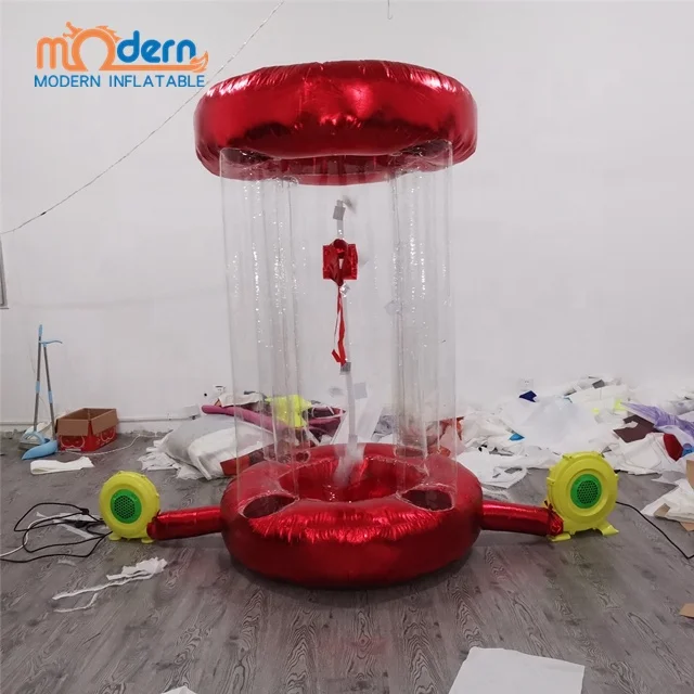 Factory Wholesale Portable Inflatable Grab Money Machine Inflatable Cash Cube Machine
