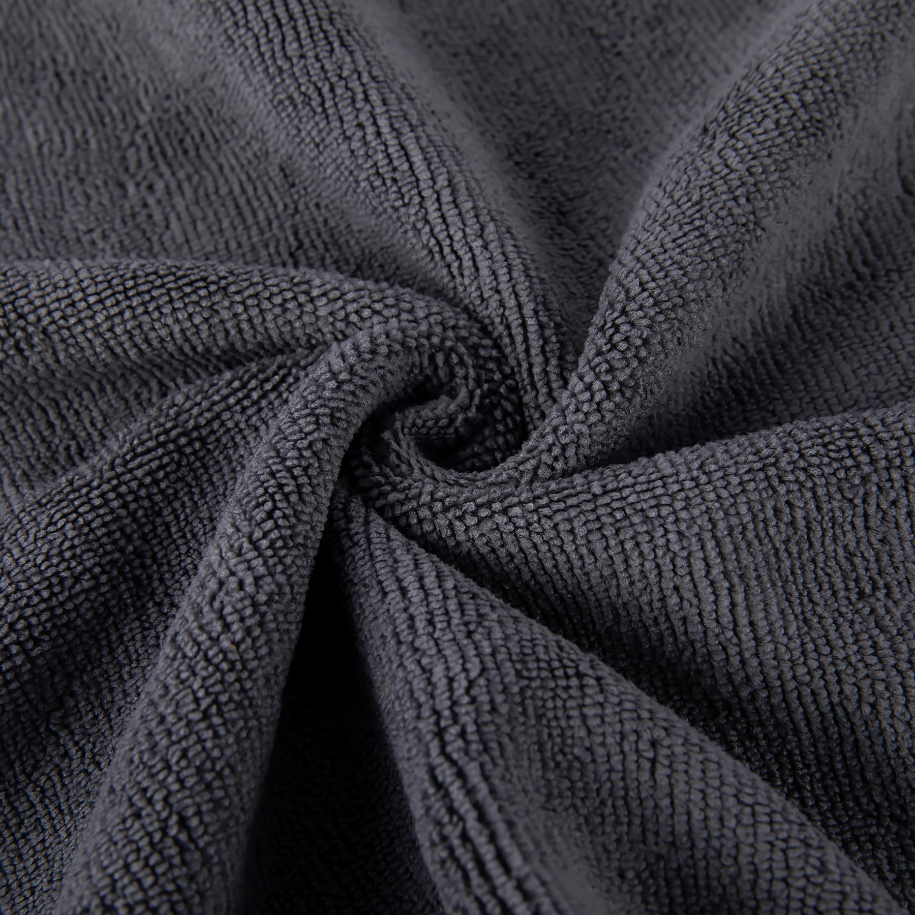 40X40cm 300gsm Recyclable high quality custom cleaning cloth wholesale for car kitchen cleaning black microfiber towel set