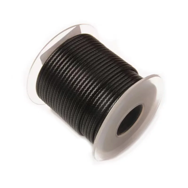 Custom Round Polyester 2mm 3mm 4mm Waxed Rope Korean Wax Rope Color Waxed Cords Rope