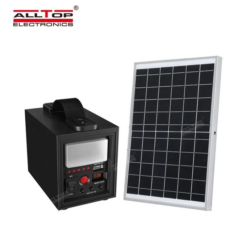 Alltop Portable Outdoor Power Energy Kit Dc Solar Led Lighting System To Provide Multiple Lights