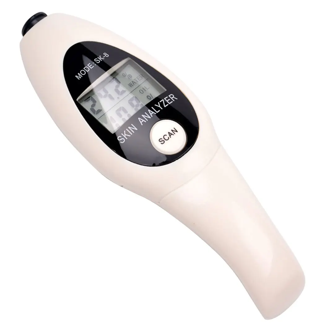 Wholesale skin moisture and oil analyzer with large LCD display skin moisture tester Sk-8
