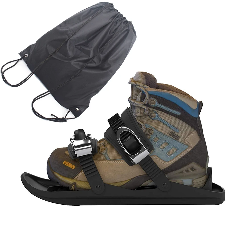 
New Mini Ski Skates for Snow Short Skiboard Snowblades High Quality Adjustable Bindings Portable Ski Boots for Outdorr 