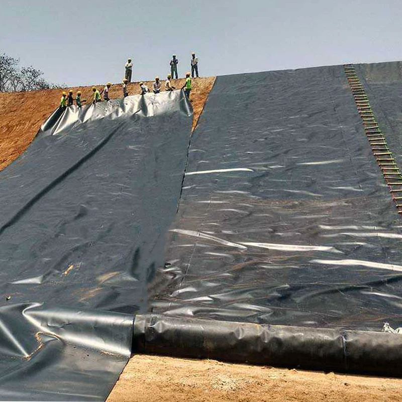 HDPE противопросачивающаяся мембрана используется для покрытия свалки гидроизоляция фундамента геомембранная 1 мм