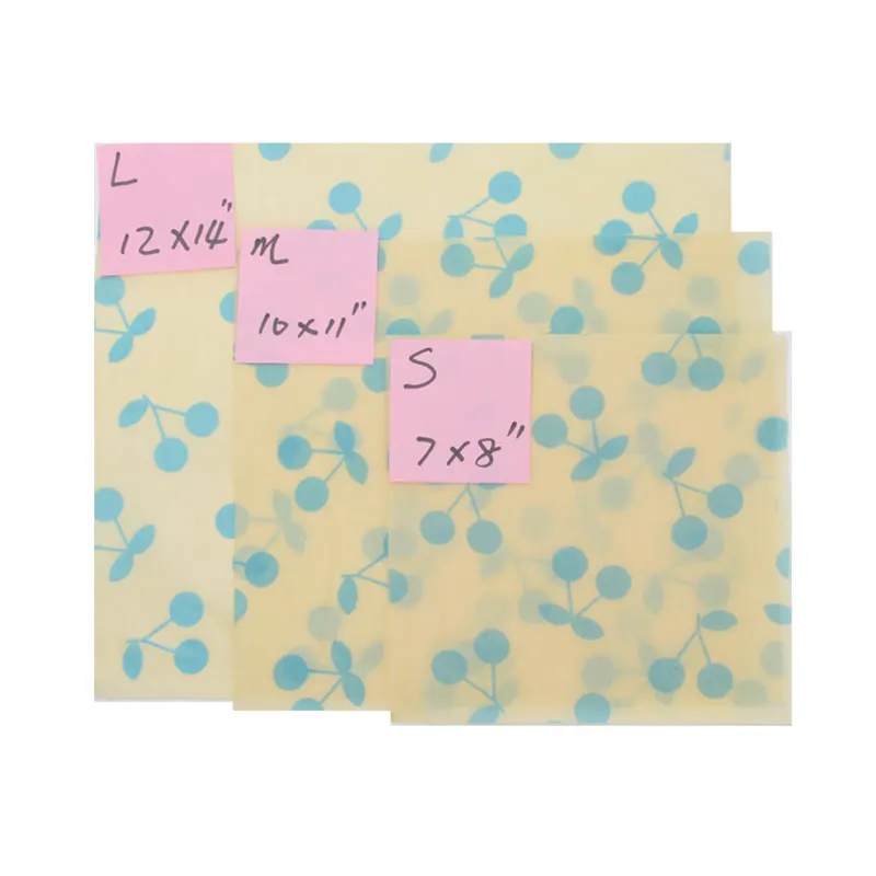 
Factory Direct Sale 2021 New Arrivals Waterproof Beeswax Reusable Food Wrap 