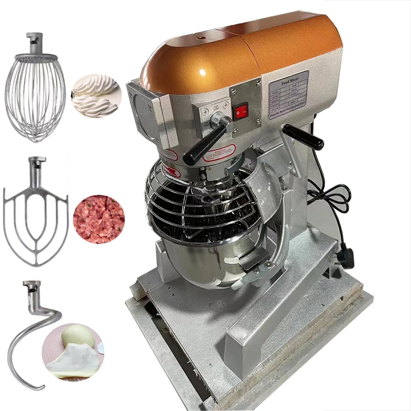 Commercial 10/20/30/40/60 Liters Cake Planetary Mixer Bread Machine Kitchen Whisk Vertical Food