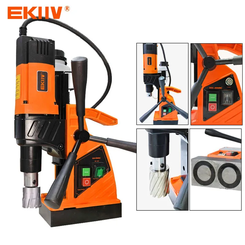 EKIIV high speed multifunction base mag core drilling machine 690rpm 40mm diameter power drill magnetic drilling machine