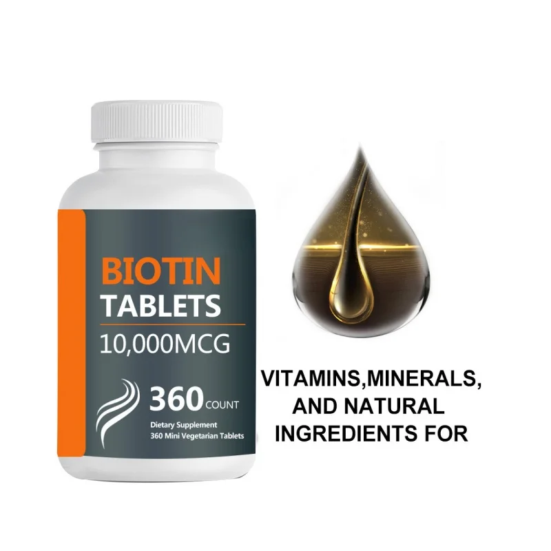 Best Selling High Quality Biotin Dietary Supplement Supports Healthy Hair Biotin Tablets