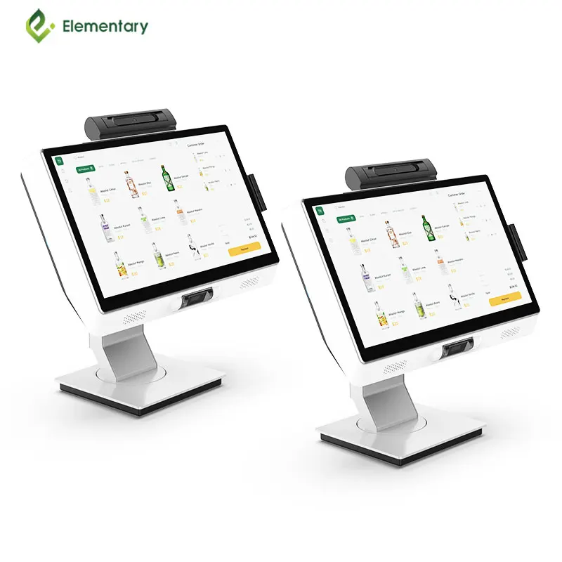Изысканный 5G-WIFI Windows/Android Tablet POS с автоматическим распознаванием лица для розничной индустрии кофейных напитков