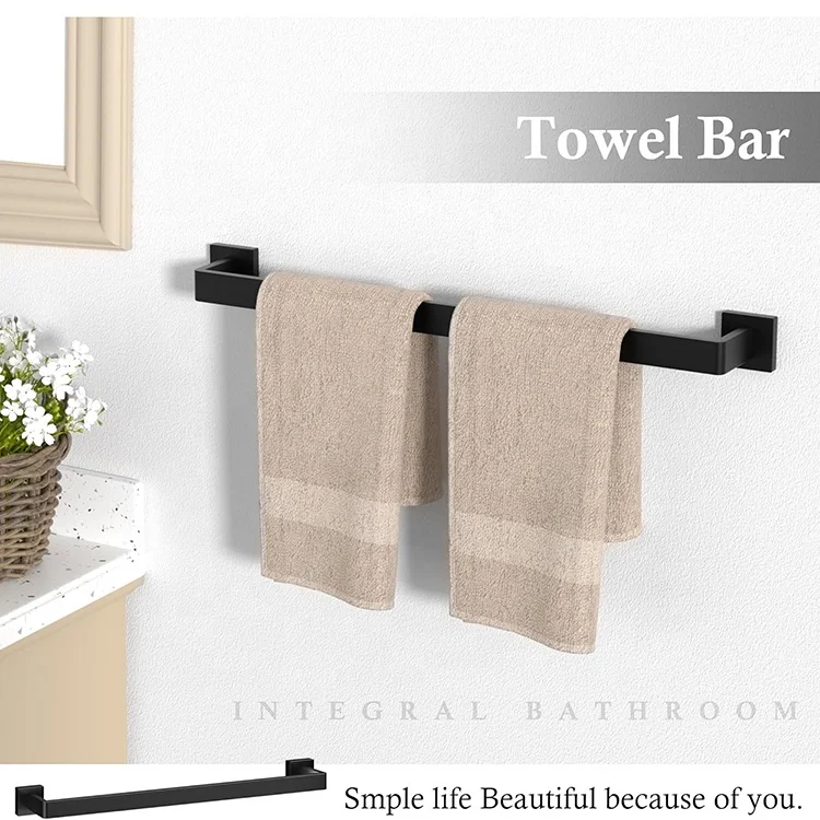 10-Pieces Bathroom Accessories Set Stainless Steel Bathroom Hardware Set Towel Racks  24 Inch Bath Towel Bar Set