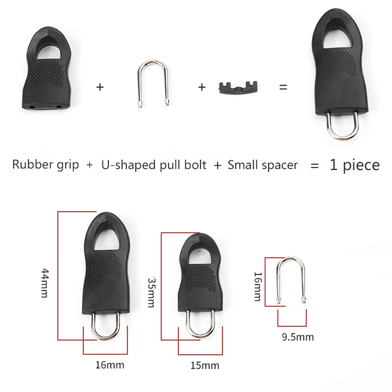 3#5#8#10#Removable Pull Zipper Hanging Accessory Repair Bag Jacket Zipper Body Universal Coat Zipper Body