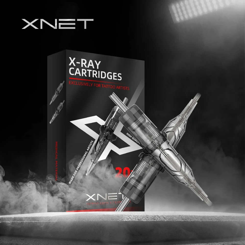 XNET Flash 2400mAh Wireless Tattoo Machine Pen Set Digital Rotary Tattoo Complete Full Kits with Cartridge and Tattoo Accessory