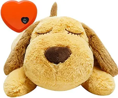 Lamb Heartbeat Toy dog with heart Sheep or Puppies Stuffed Animal with Heartbeat for Dog Plush Puppy Toys Dog Anxiety Relief Toy