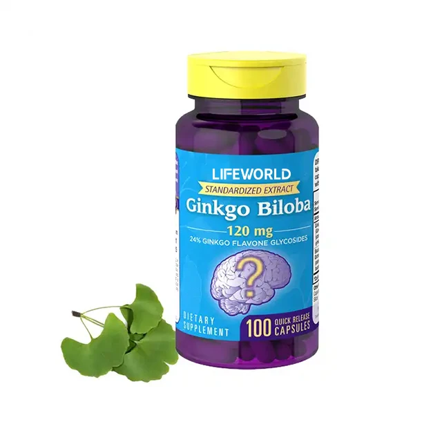 OEM Organic Pure Natural Plant Extracts 1000mg Ginkgo Biloba Extract Herbal Supplement Ginko Biloba Capsules