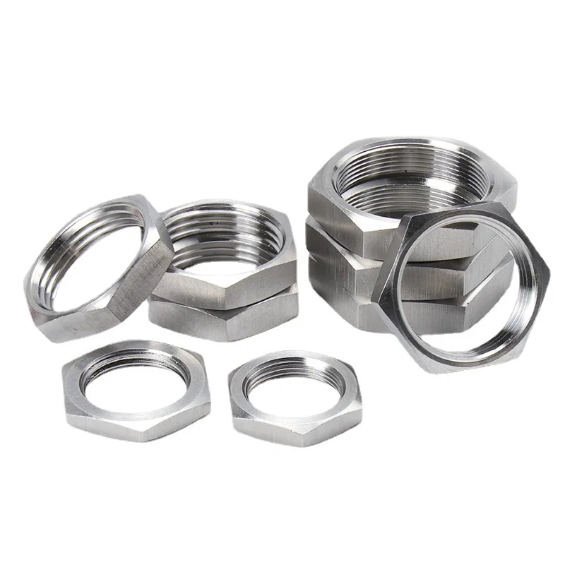 Hexagon thin nut M8 M10 Thread Heim Nut Commonly used in locomotives and ships