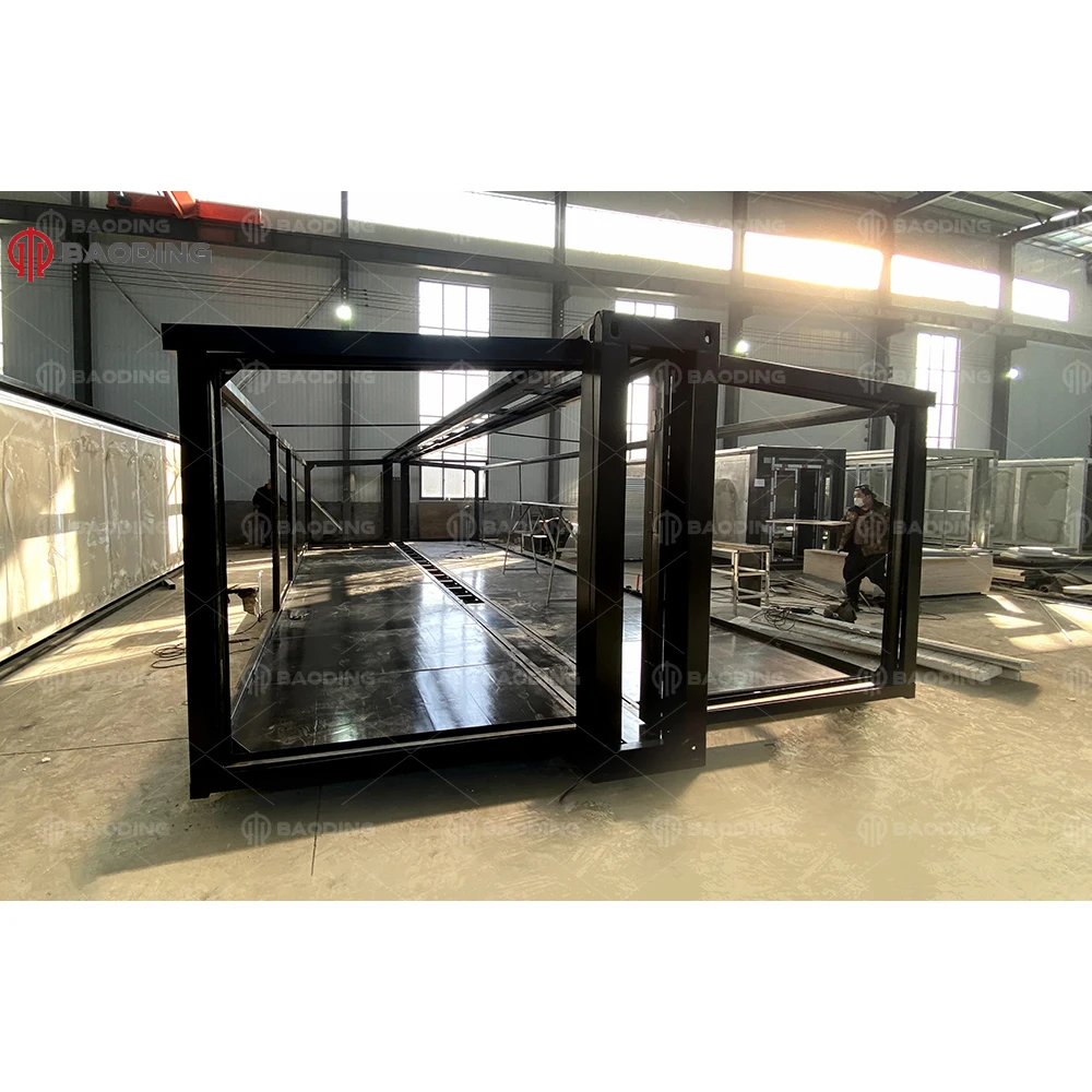 China Wholesale Australia Standard Flat Pack Prefab Foldable 2 Bedroom Folding Living 40 Ft Expandable Fold Out Container House