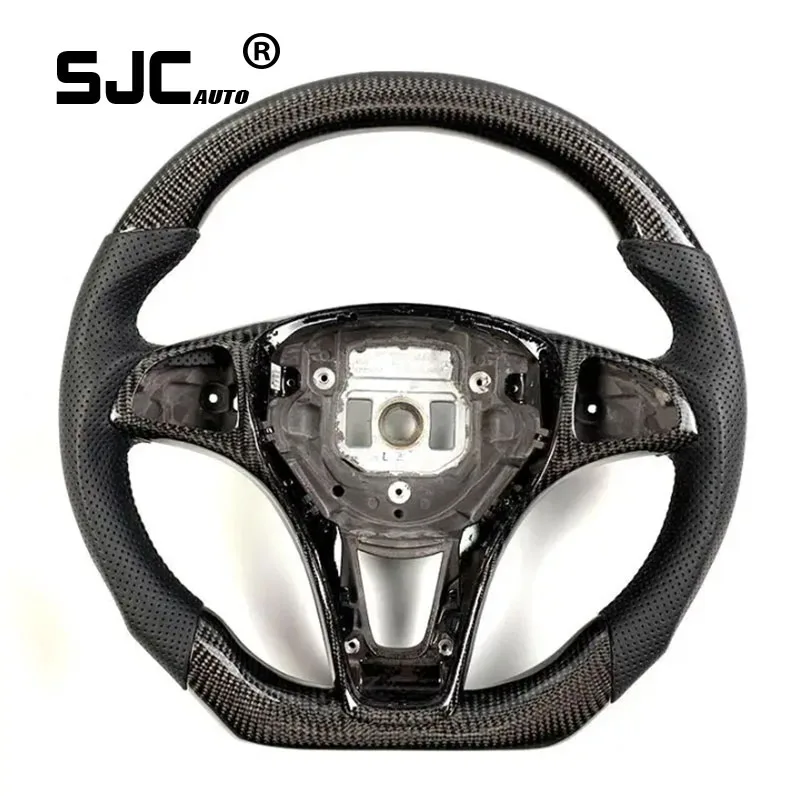 Fit For Mercedes-Benz AMG C217 W221 W222 S63 C63 GLA45 C43 SLC 43 R172 W204 W205 CLA GLA 45 Class Carbon Fiber Steering Wheel