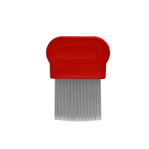 Hair Flea Comb Metal Lice Comb With Stainless Steel Needle And Plastic Handle For Pets Or Humans