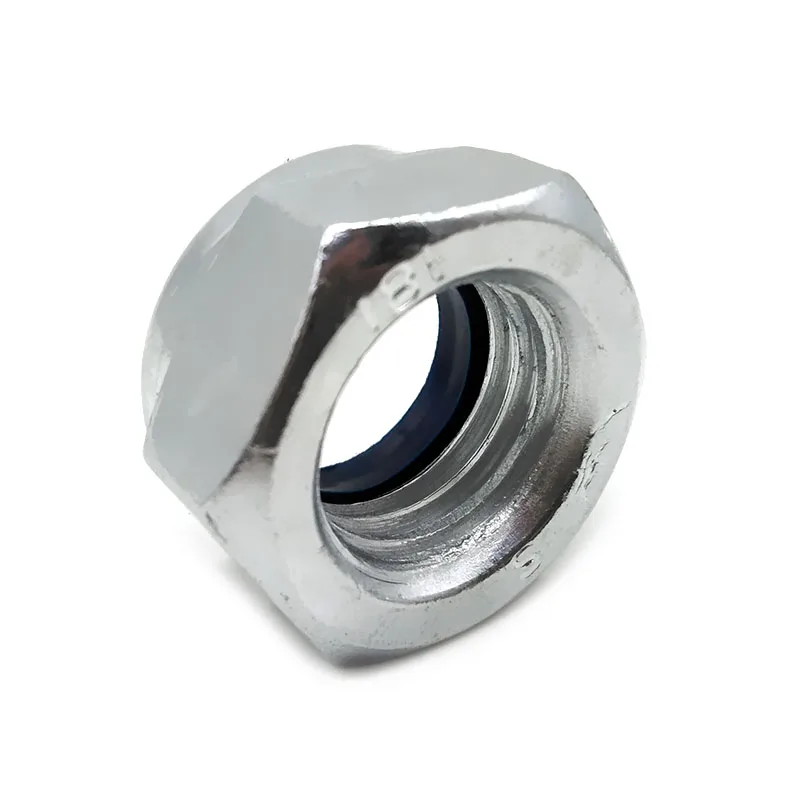 OEM ODM carbon steel din985 din 982 nyloc nylon nylock lock nut nuts machine part