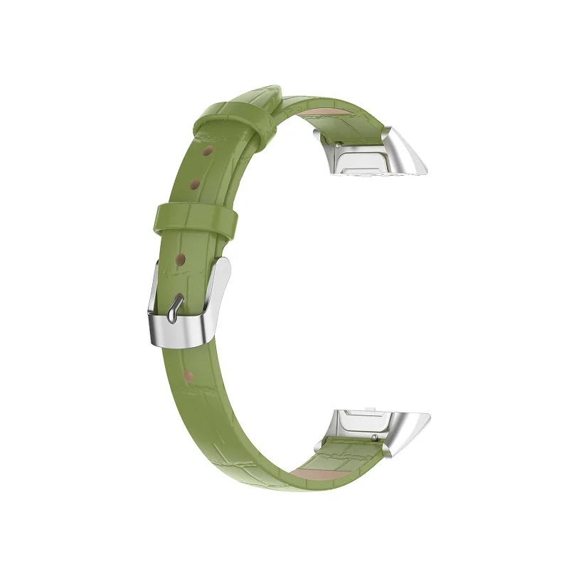 Qiman For Samsung Galaxy fit SM-R370 Genuine Leather Strap Band Sport Watchband Replacement Fashion Pattern Wristband Bracelet