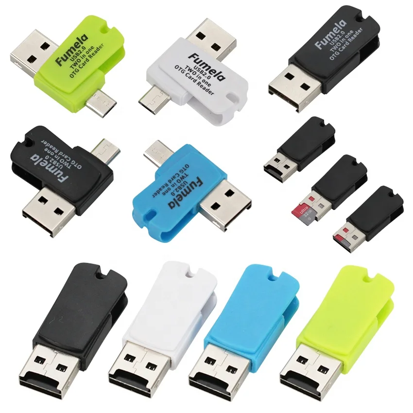  Мини Micro USB 2 0 OTG адаптер + SD TF кардридер для телефонов Android внешний