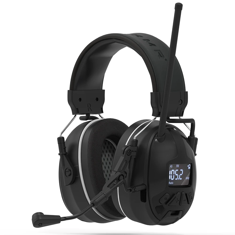 Оптовая Продажа с фабрики Защита слуха C52 NRR 28 наушники шумоподавлением FM-радио функциональность промышленности/для гражданского использования