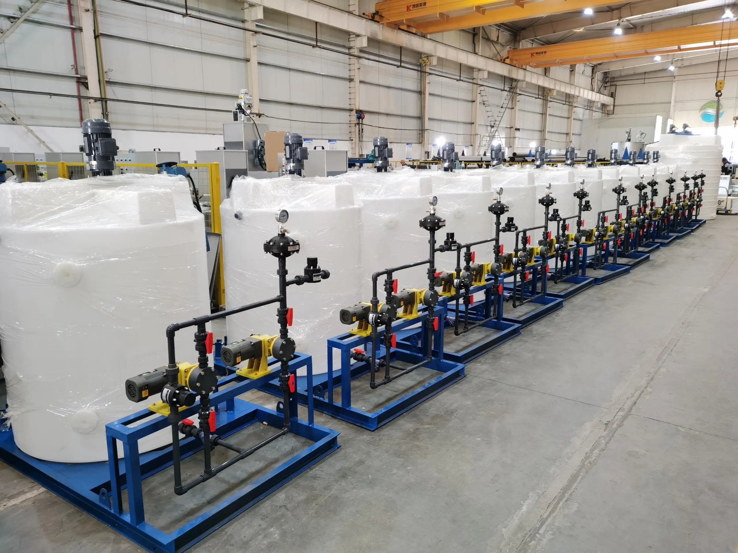 PAM PAC daf chemical polymer and preparation flocculation machine with pump dosing system