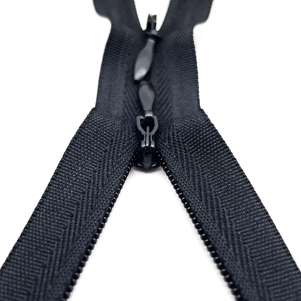Two Way Invisible Zippers With Double Slider Zipper Auto Lock Invisible Zipper For Nursing Clothes