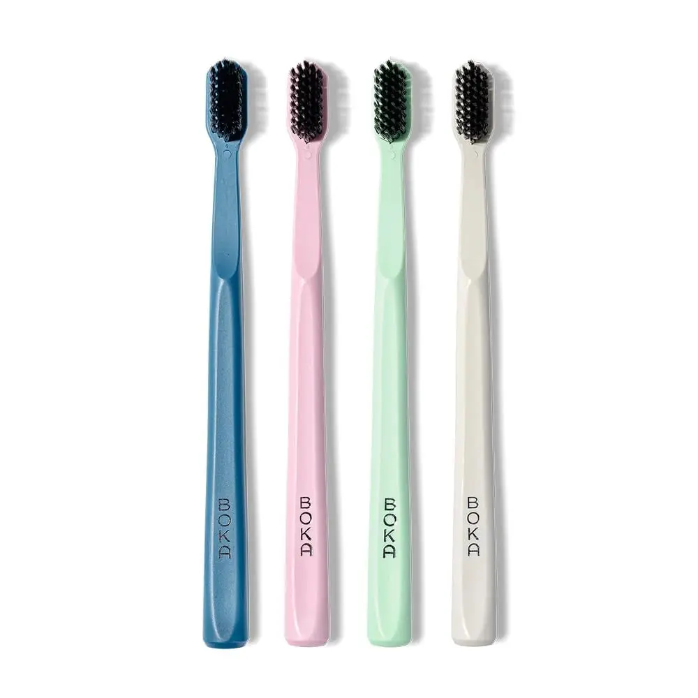 Manufacturer Custom Logo Activated Charcoal Soft Bristles Whitening Teeth soft Adult Travel Toothbrush