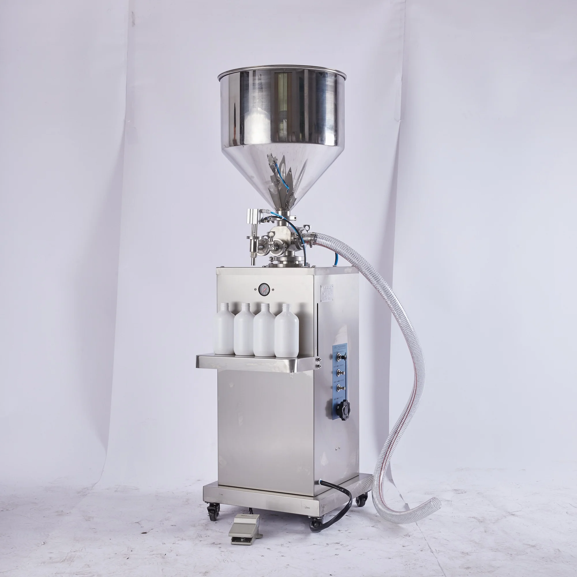 semi automatic pneumatic Vertical filling machine for liquid paste