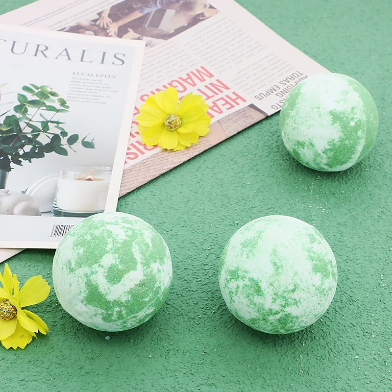 100g Green light forest bath salt ball multi bubble essential