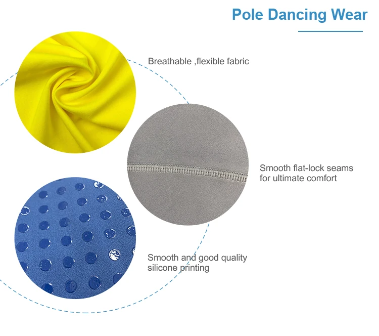 Black custom fitness pole dance sticky leggings high waist sexy ladies exotic pole dance wear