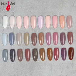 Missgel private label custom logo summer rainbow pastel neon colors soak off gel nail polish uv gel