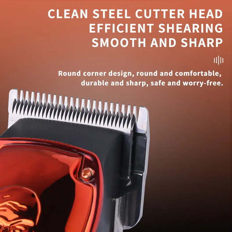 KEMEI KM-2254 Mens 2 Gears Hair Clipper Cord Cordless Hair Trimmers Professional Hair Cutting Machine LCD Display
