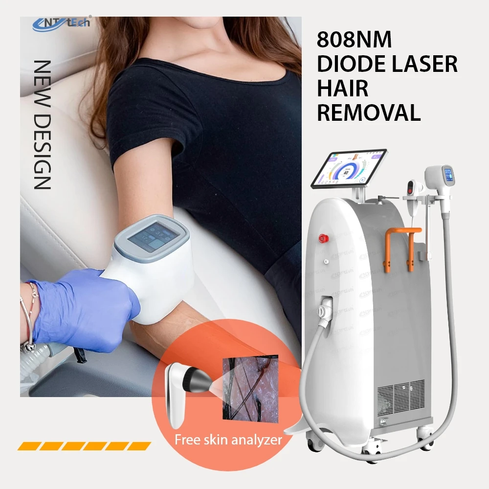 Commerical aesthetic medicine diodo lazer 3 wave 800W 808 diode laser hair removal 808nm machine