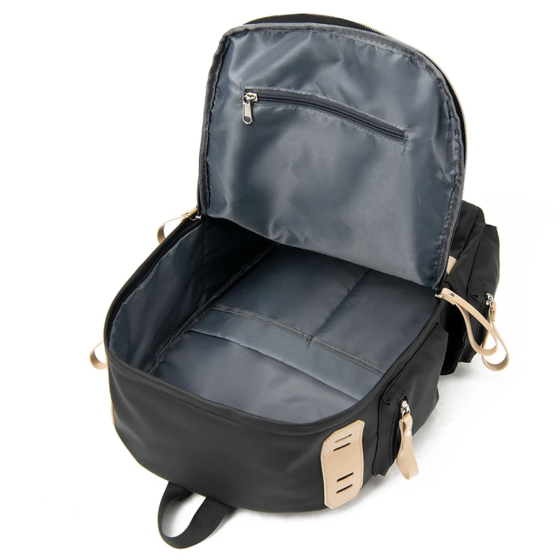 2023 Custom Fashion Waterproof PU school bag New Large Capacity Teenagers Casual Students College Backpack