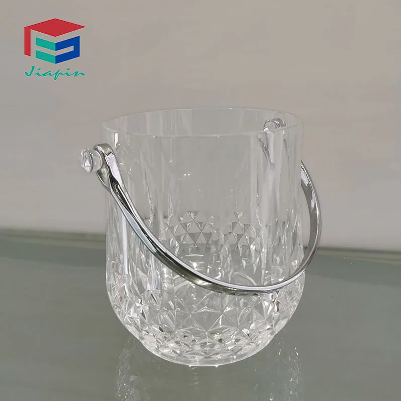 Прозрачное пластиковое ведро для вина шампанского льда алмазная резка акриловое